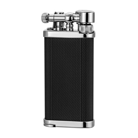 Corona Old Boy Lighter - Black/Chrome ET Barley - Click Image to Close